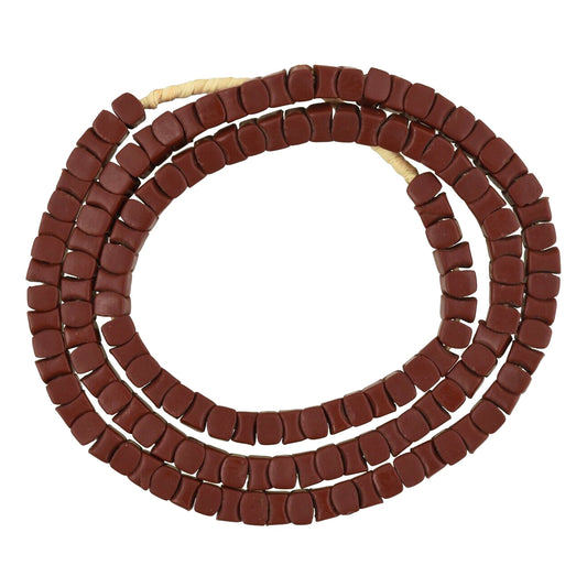 Vintage Brown Interlocking Czech Glass Spacer Trade Beads