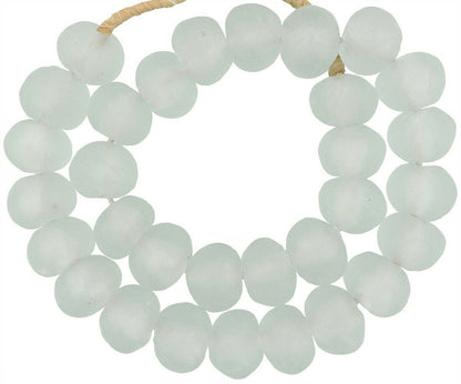 X-Large Translucent Krobo Glass Beads - African Trade Beads - product focus
