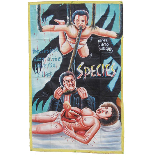 Ghana Movie Poster Hand Painted Species African Wall Art Sd-14746 - horror scene artwork