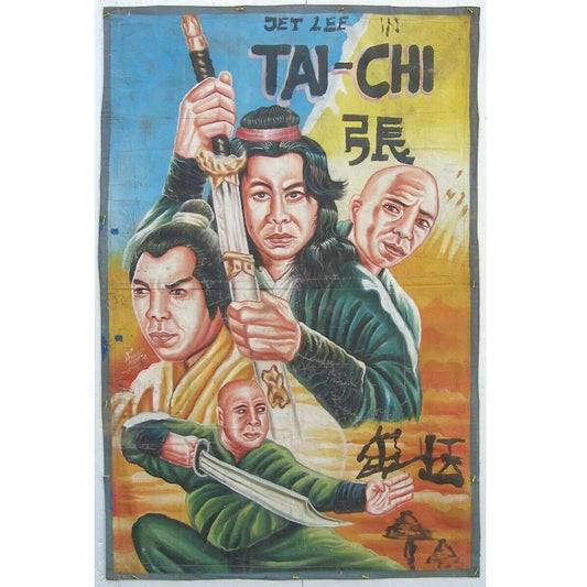 Tai Chi Master - Original Ghanaian Martial Arts Movie Poster Jet Li