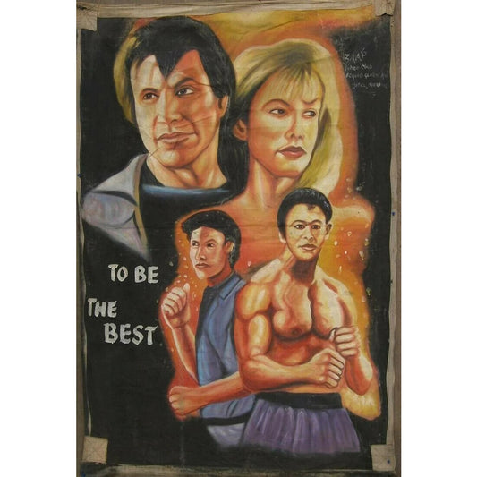 To Be The Best - Original Hand-Painted Martial Arts Movie Poster From Ghana