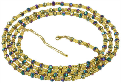 Waist Beads African Handmade Belly Chain Weight Control Body Jewelry Ghana - zoomed-in detail