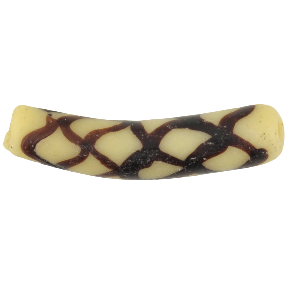 Rare Antique "Rattle Snake" Venetian Lampwork Glass Trade Bead, 33Mm