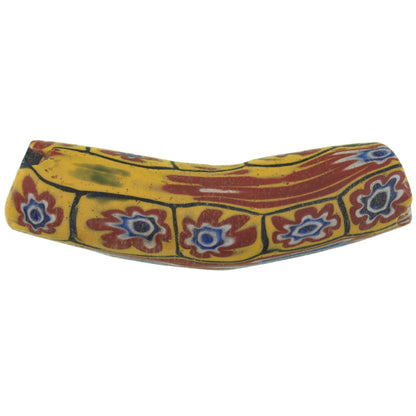 Antique Elbow Millefiori Venetian Mosaic Glass Trade Bead - African Trade