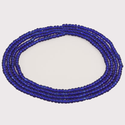 Royal Blue African Waist Beads – Handmade Beaded Body Jewelry